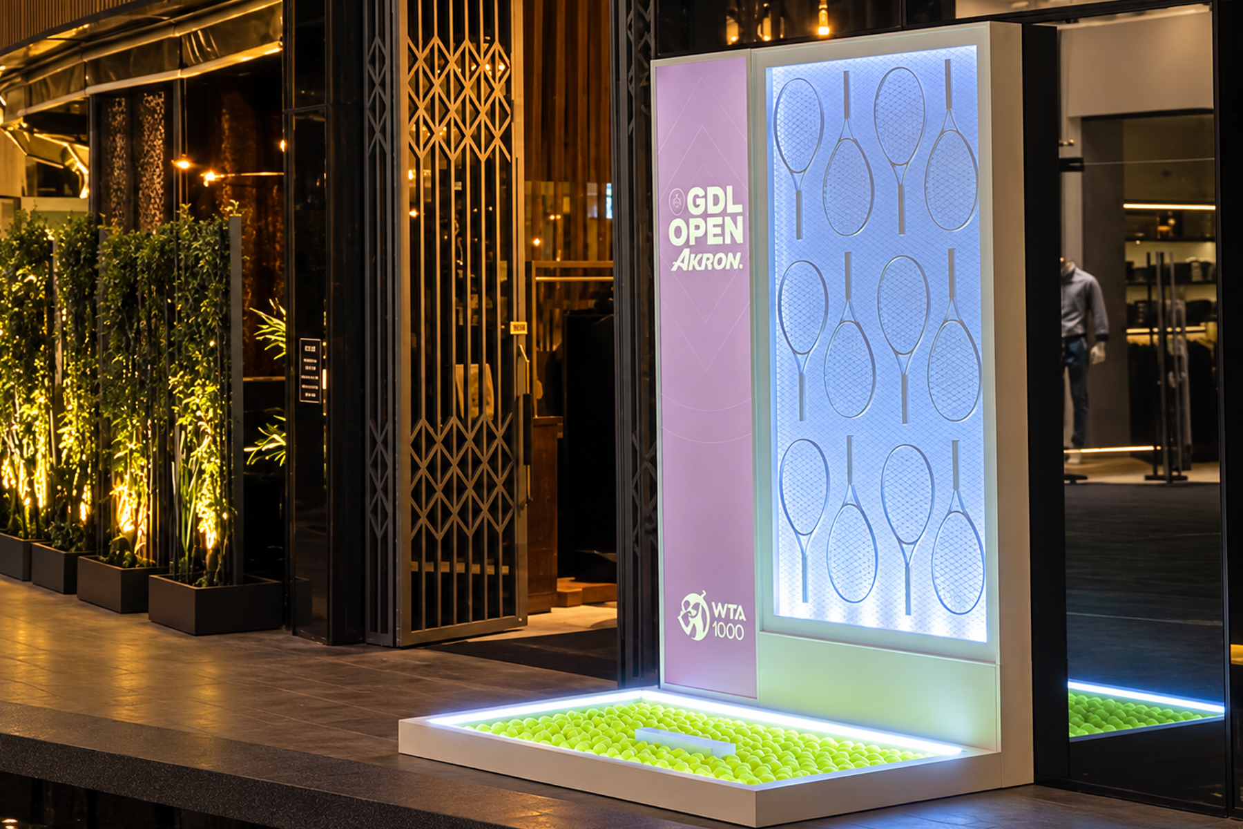Display WTA 1000 Guadalajara